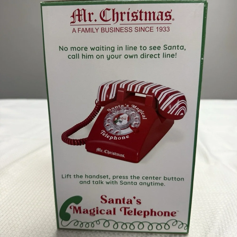Mr Christmas Santas Interactive Magical Telephone Call Talk New In Box Toy‎